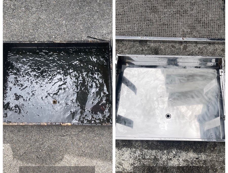 水回りクリーニング｜排水トレー洗浄後